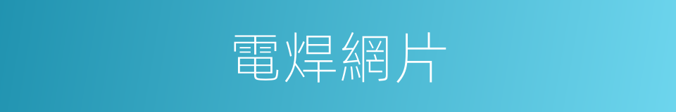 電焊網片的同義詞