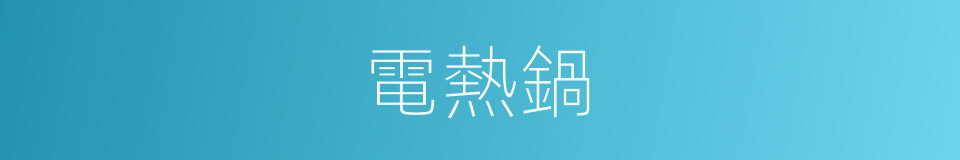 電熱鍋的意思