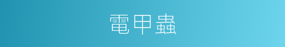 電甲蟲的同義詞