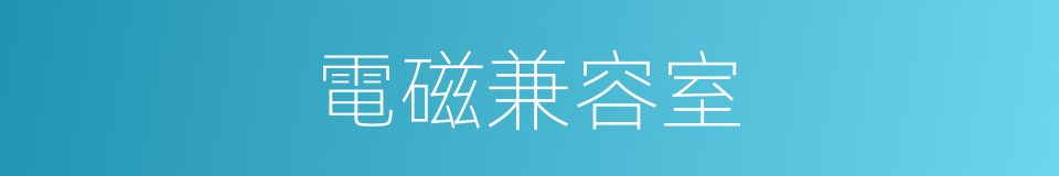 電磁兼容室的同義詞