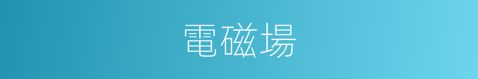 電磁場的意思