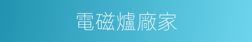 電磁爐廠家的同義詞