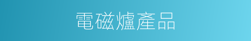 電磁爐產品的同義詞
