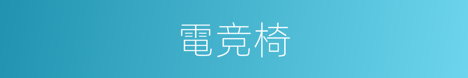 電竞椅的同義詞