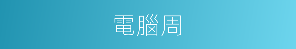 電腦周的同義詞