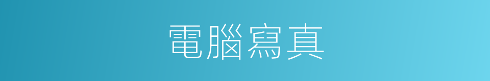 電腦寫真的同義詞