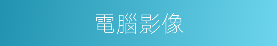 電腦影像的同義詞