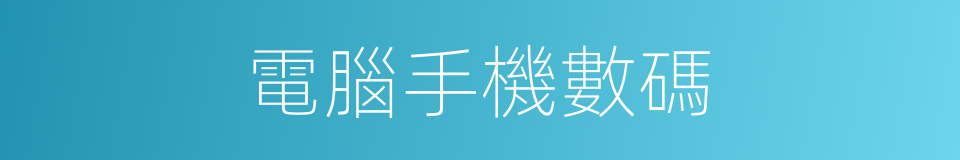 電腦手機數碼的同義詞