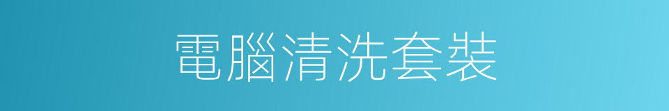 電腦清洗套裝的同義詞
