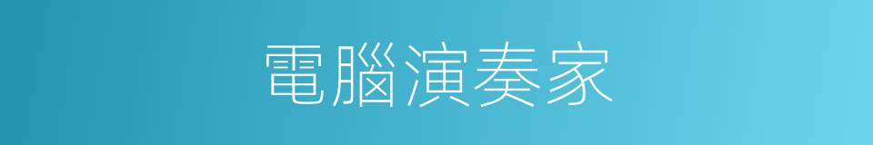 電腦演奏家的同義詞