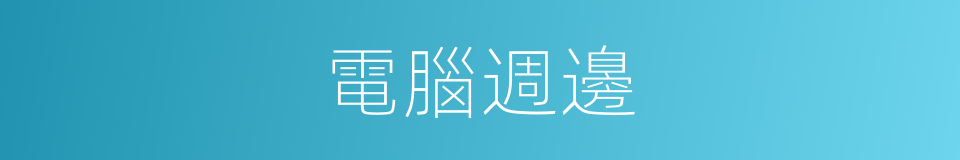 電腦週邊的同義詞