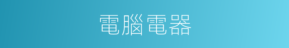 電腦電器的同義詞