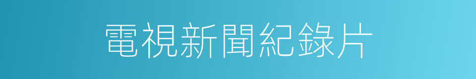 電視新聞紀錄片的同義詞