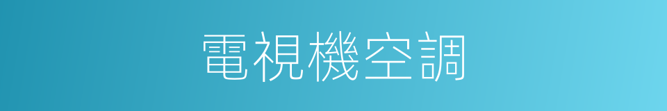 電視機空調的同義詞