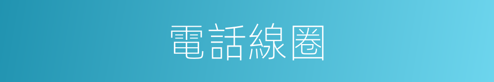 電話線圈的同義詞