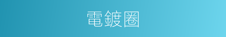 電鍍圈的同義詞