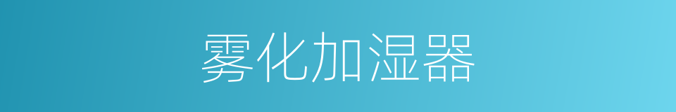 雾化加湿器的同义词