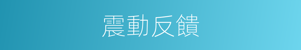 震動反饋的同義詞