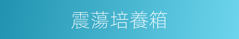 震蕩培養箱的同義詞