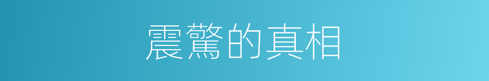 震驚的真相的同義詞