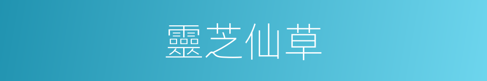 靈芝仙草的同義詞