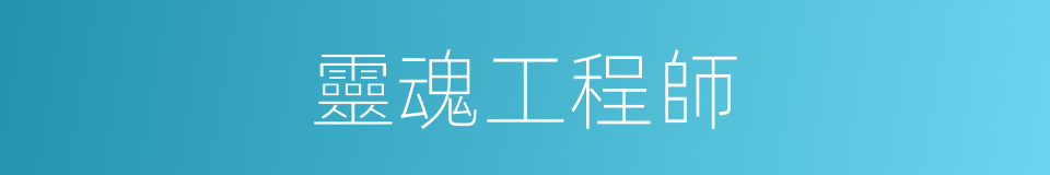 靈魂工程師的同義詞
