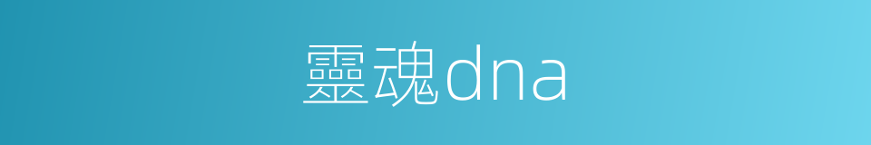 靈魂dna的同義詞
