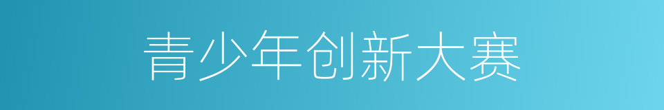 青少年创新大赛的同义词
