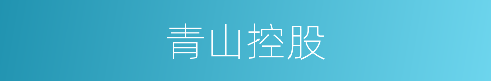 青山控股的同义词