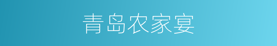 青岛农家宴的同义词