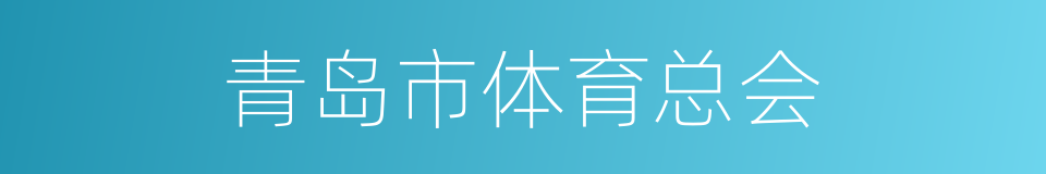 青岛市体育总会的同义词