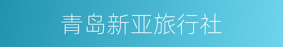 青岛新亚旅行社的同义词