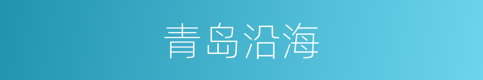 青岛沿海的同义词