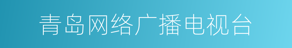 青岛网络广播电视台的同义词