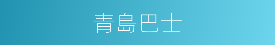 青島巴士的同義詞