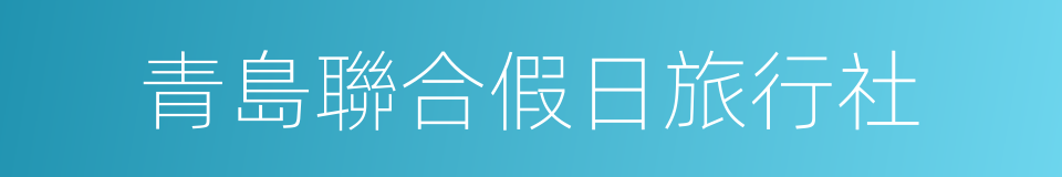 青島聯合假日旅行社的同義詞