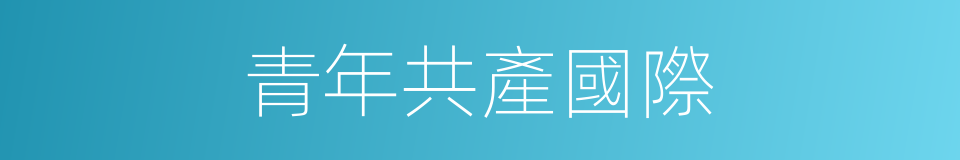青年共產國際的同義詞