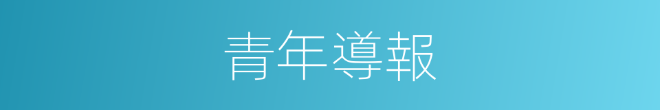 青年導報的同義詞