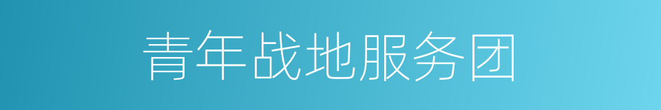 青年战地服务团的同义词