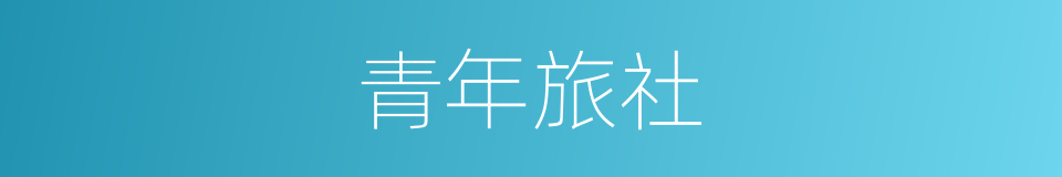 青年旅社的同义词