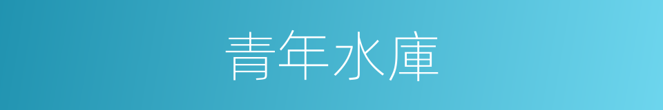 青年水庫的同義詞