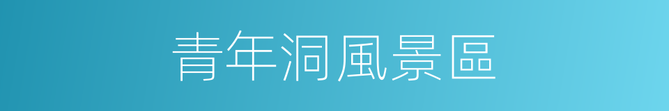 青年洞風景區的同義詞