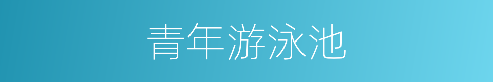 青年游泳池的同义词