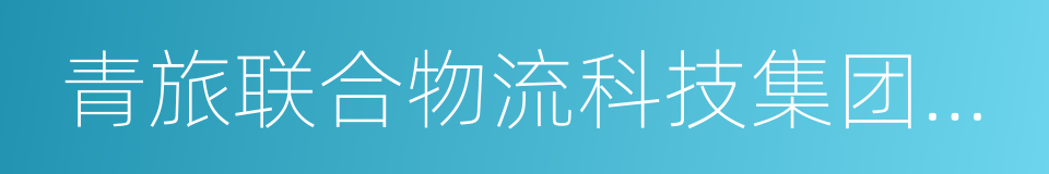 青旅联合物流科技集团有限公司的同义词