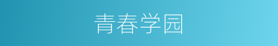 青春学园的同义词
