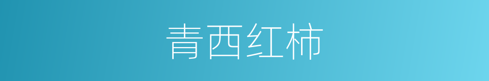 青西红柿的同义词