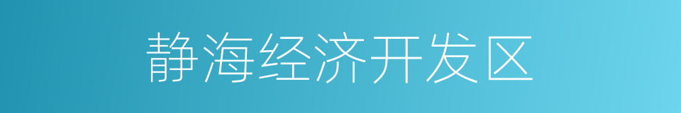 静海经济开发区的同义词