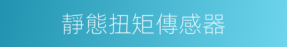 靜態扭矩傳感器的同義詞