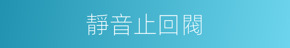 靜音止回閥的同義詞