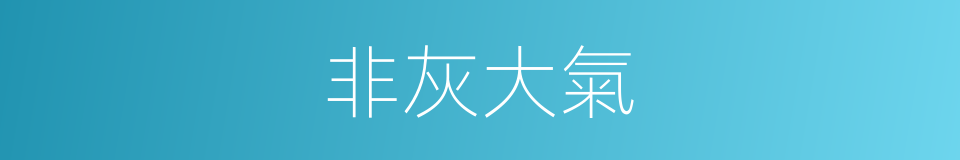 非灰大氣的同義詞